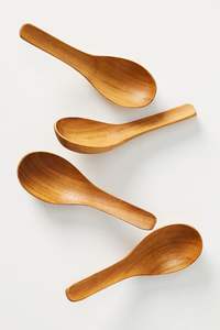 Ensemble de cuillères de cuisine en bois de qualité supérieure avec finition en bois naturel, comprenant une spatule, une louche et une cuillère à mélanger pour la cuisine - Product Image 6