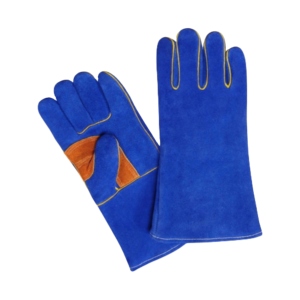Gants de sécurité en cuir de vachette pleine fleur antidérapants, durables et résistants à la chaleur, avec manchette de protection pour le soudage industriel, le hockey, le barbecue, le travail et les loisirs - Product Image 5