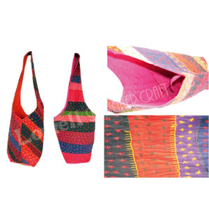 Embroidered Bohemian <b>Long</b> Shoulder <b>Bag</b> with Geometric Decoration Ethnic Crossbody Purse Handmade Tribal Tote <b>Bag</b> Vintage Boho - Product Image 2