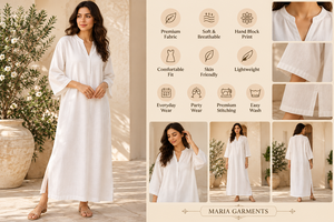 Women White Linen/Cotton <b>Mandarin</b> <b>Collar</b> Long Sleeve Casual Loose Maxi Dress Solid Simple Holiday Celebration - Product Image 5