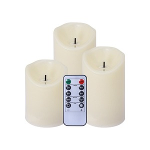 Lampe à bougie électronique TOOWIN avec mèche à fibre optique en forme de goutte d'eau et balle en plastique simulée - Product Image 1