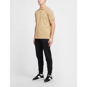 Polo de Rugby Personalizado para Hombre, Color Beige, Algodón Piqué, Manga Corta, Cuello con Botones, Color Sólido, Ropa Casual de Verano - Product Image 2