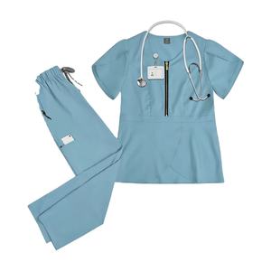 Uniforme médical de salon de beauté clinique pour femme Uniformes chirurgicaux Top + pantalon Articles d'hôpital pour femmes infirmières - Product Image 1