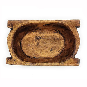 Elegante tazón de masa de madera maciza, tamaño personalizado, hecho a mano, ecológico, moderno, de lujo, vela de mesa, decoración de frutas, tazón grande - Product Image 5