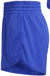 <b>Womens</b> Royal Blue Athletic <b>Shorts</b> <b>Elastic</b> <b>Waist</b> Curved Hem Lightweight Sportswear Hot <b>shorts</b> for <b>womens</b> - Product Image 3