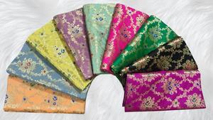 Tissu non tissé brodé exclusif Rangkat, poids moyen, pour les tenues de mariage Lehenga et les accessoires - Product Image 5