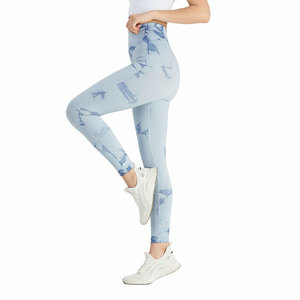 High Waist <b>Leggings</b> <b>Tie</b> <b>Dye</b> Seamless Yoga Pants Butt Lifting Workout Tights for Women - Product Image 5