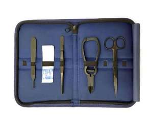 Kit d'outils de propagation de coraux Astrin Surgical en acier inoxydable, revêtement silicone noir, réutilisable, autoclavable, pour aquarium marin - Product Image 1