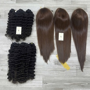 Perruques en cheveux naturels vietnamiens lisses sans colle, livraison rapide, balayage, pour femmes noires, avec dentelle frontale HD 13x6 - Product Image 5