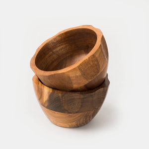 FAIZA CRAFT Bol à salade en bois moderne, écologique et fait main, provenant de l'Uttar Pradesh, Inde - Product Image 2