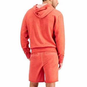 Plus Size Men Hoodies Shorts <b>Set</b> Short Sleeve Cotton Fleece Casual Wear with Custom Logo High Quality Men <b>Set</b> - Product Image 2