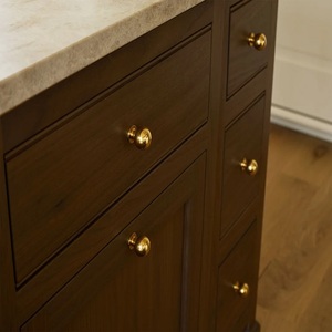 Excellent Egg Shape Brass Cabinet Knob Traditional Gold Finish Furniture Hardware Handle Durable Eco-Friendly Kitchen Drawer - Product Image 2