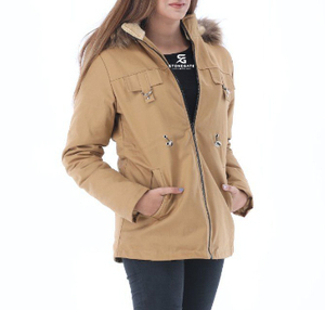 Parka d'hiver pour femme, couleur personnalisée, tissu imperméable, doublure polaire chaude, vêtement d'extérieur, fabricant 2026 - Product Image 3