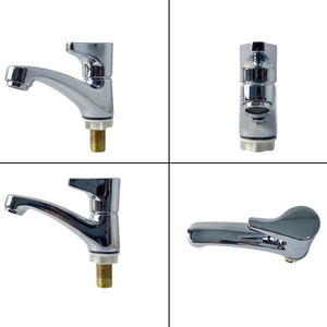 Grifo de lavabo monomando de latón cromado ABS moderno para montaje en cubierta, modelo KSLA-09, venta al por mayor, Xi Vietnam - Product Image 3