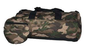 Sac de sport pliable léger, sac de voyage camouflage, sac de sport en forme de baril avec poignées de transport - Product Image 4