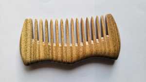Peigne en bois classique à dents fines, fait main, en bois de pêche naturel, pour le cuir chevelu, nouveau peigne à cheveux en bois élégant, artisanat naturel - Product Image 3