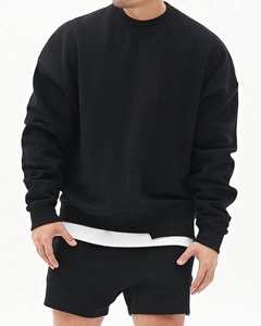 Sweat-shirts à capuche unisexe coupe classique, 100% coton, 450 GSM, pour l'hiver, couleur unie, style streetwear décontracté, vente en gros et personnalisation - Product Image 2