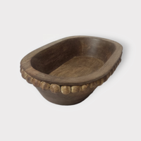 Bols en bois perlé de style ferme moderne Design de lanterne antique Bougeoirs de cuisine Mariages bruns rustiques Noël