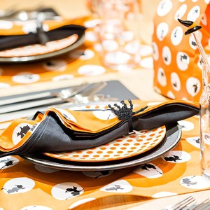 Anneaux de serviette Halloween au clair de lune, décoration de table élégante, pour réceptions hantées, accents de dîner effrayants, divertissement gothique - Product Image 5