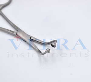 Pinza para toallas sin perforación de 150 mm con punta plana, instrumentos quirúrgicos reutilizables, clips para paños quirúrgicos atraumáticos, grado hospitalario - Product Image 2