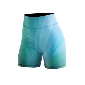 Wholesale Custom Logo Polyester Spandex High Waist Yoga Biker Short Fitness Workout Gym Short Women Sublimation <b>Booty</b> Short 2027 - Product Image 6