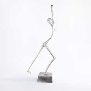Modern Aluminium <b>Figurative</b> Sculpture 28.5 Inch Tall Handmade Artistic Tabletop Decor Living Room Jaffs Exports JE2042 - Product Image 4