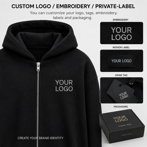Custom Oversized Hoodie & Sweatpants Set | 400GSM Cotton Fleece Streetwear <b>Tracksuit</b> | Men's <b>Y2K</b> Pullover Hoodie | Private Label - Product Image 5