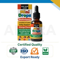 Fabricant de gouttes multivitaminées pour enfants, complément liquide pour enfants, OEM, marque privée, approvisionnement direct en gros d'usine