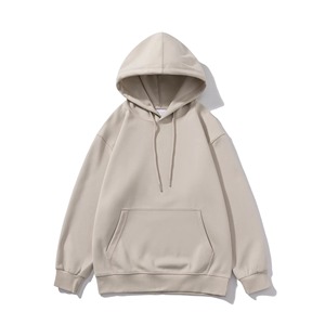 Sweat à capuche noir surdimensionné pour homme avec motif de lettres blanches brodé en polyester/coton molletonné, vêtements décontractés d'hiver, service OEM - Product Image 6