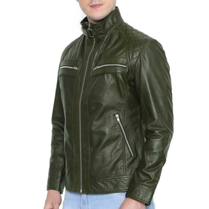 Chaqueta de Cuero Genuino Casual de Alta Calidad para Hombre, Chaqueta Personalizada con Logotipo, Talla Grande para Hombre - Product Image 5