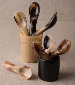 Best Quality Buffalo Natural Horn Spoon Coffee Spoon and <b>Home</b> and Kitchen <b>for</b> Tabletop Spoon <b>for</b> Use Top Sale US Agate - Product Image 4