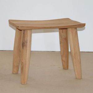 Modern Scandinavian Design Solid Teak <b>Wood</b> <b>Stool</b> with Stable Structure Well Sanded Finish Home Furniture Model ST018 - Product Image 2