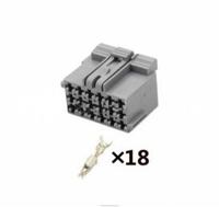 Conector Rápido Hembra Gris de 18 Pines 1-967624-1, Conector para Arnés de Cableado Automotriz 181YA con Arnés de Cableado