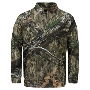 Digital Sublimation Stretch Material <b>Camo</b> Crew Long Sleeve Waterproof Windproof Hunting Shirts Wholesale Custom Resistant - Product Image 5