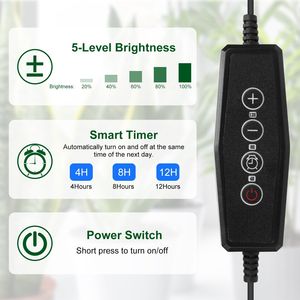 Tiras de Luces LED de Espectro Completo para Cultivo de Plantas, Lámpara de Barra de 2 Tiras para el Crecimiento de Plantas - Product Image 6