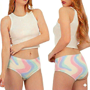 Culottes Hipster Femme Everyday Bliss en Coton Doux Mélangé, Teint Uni, Tricotées, Écologiques, Respirantes, Sensation Aérienne, Flexibles - Product Image 1