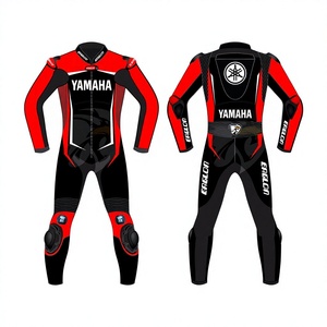 Traje de Motociclismo de Piel de Vacuno/Canguro Ramaha Edge, Mono de Una Pieza para Carreras, con Protección OEM CE - Product Image 1