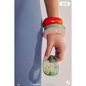 Bracelets en résine faits à la main de qualité supérieure RR Enterprises, fabriqués en Inde, pour femmes, à porter au quotidien et comme accessoires de bijoux ethniques pour les fêtes - Product Image 3