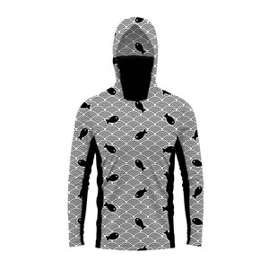 Sudadera con Capucha de Pesca con Logotipo Personalizado, Sudadera de Pesca de Secado Rápido, Camisas de Pesca de Manga Larga para Hombre, Protección UV UPF 35, Spandex/Poliéster - Product Image 6