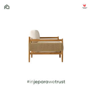 Canapé d'extérieur en teck massif fait main en Indonésie, mobilier haut de gamme pour villas, hôtels, resorts, jardins et patios, fabricant OEM ODM sur mesure - Product Image 6