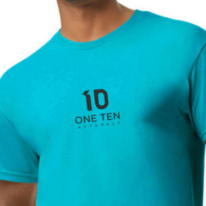 เสื้อยืดผู้ชาย ผ้าฝ้าย แขนสั้น คอกลม สวมใส่สบาย แฟชั่นสีน้ำเงิน - Product Image 4