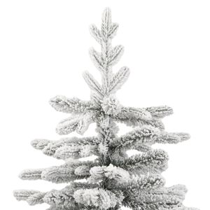 Sapin de Noël Artificiel Articulé de 1,8 m Vert et Blanc en PVC PE Fer Décoratif pour Intérieur - Product Image 4
