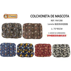 Coussin pour chien Yommy Pet 43x58cm, tapis en peluche à motifs pour petits chiens - Product Image 3