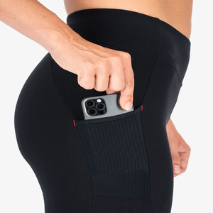Women's High Waist <b>Tummy</b> <b>Control</b> Side Phone Pocket Quick Dry Breathable Butt Lifting Stretchy Workout Yoga Biker Shorts - Product Image 6