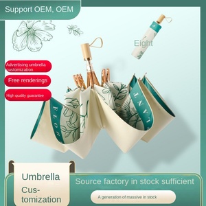 ร่มกันแดดสองระบบ ด้ามไม้สามตอน โครงอะลูมิเนียมอัลลอย 8K สียางปรับแต่งได้ ทันสมัย ป้องกันรังสียูวี - Product Image 2