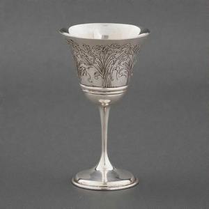 Bold Blossom Sacred Chalice Antique Brass Communion <b>Wine</b> Glass Handcrafted Vintage <b>Goblet</b> for Church and Spiritual Ceremonies - Product Image 2