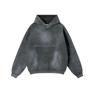 Logo personnalisé Sweat à capuche pur coton de haute qualité pour hommes Sportswear Sweat à capuche super large Sweat à capuche unisexe - Product Image 5