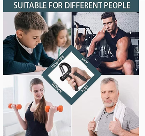 Entrenador de fuerza de agarre ajustable con pantalla digital, resistencia de 5 a 60 kg, equipo de fitness para ejercitar el antebrazo - Product Image 6