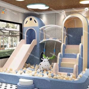 Wejoy Commercial Cute Soft Play House Juego <span class=keywords><strong>de</strong></span> juegos para niños Equipo <span class=keywords><strong>de</strong></span> juegos para interiores <span class=keywords><strong>con</strong></span> tobogán y pozo <span class=keywords><strong>de</strong></span> <span class=keywords><strong>bolas</strong></span> para restaurante - Product Image 3
