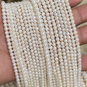 Perles d'eau douce naturelles blanches de qualité AAA, 6 mm, certifiées par un tiers, service de fabrication d'échantillons en Chine pour bijoux, perles en vrac - Product Image 6